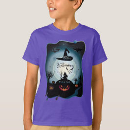 Fall Halloween fest " bus eller godis" lustig kons T Shirt