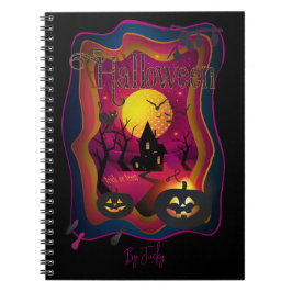 Fall Halloween fest " bus eller godis" roligt Anteckningsbok