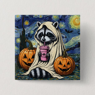 Fall Halloween Ghost Pumpkin Raccoon Costume Spook Knapp