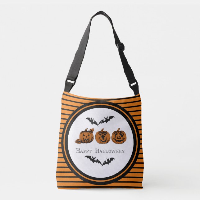 Fall/Halloween/pumkin Crossbody Bag Axelväska (Framsida)
