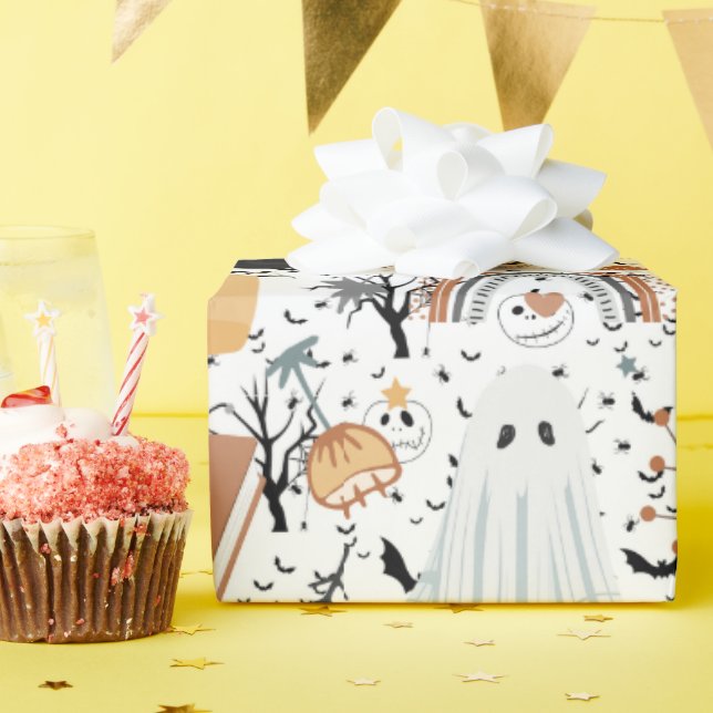 fall Halloween-spökomslutning papper Presentpapper (Födelsedagsfest)