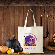 Fall Halloween Spooky Bus eller godis Tote Bag
