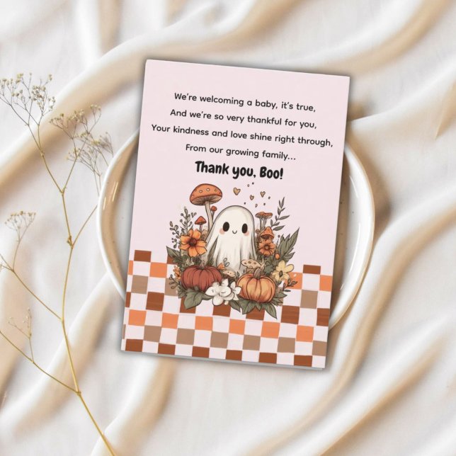 Fall Halloween Tack, Boo Baby Shower Tack Kort (Skapare uppladdad)