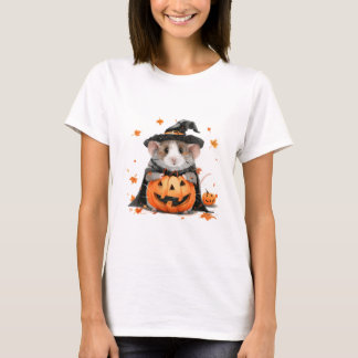 Fall Halloween Witch Guinea gris T Shirt