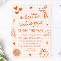 Fall Hand plockade A Little Cutie Paj Baby Shower
