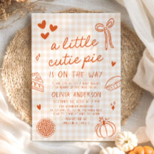 Fall Hand plockade A Little Cutie Paj Baby Shower