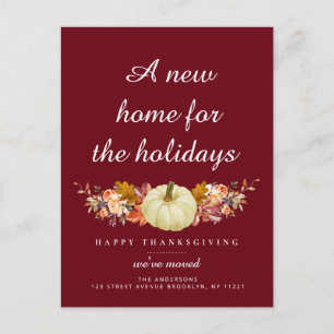 fall happy thanksgiving flytta vykort