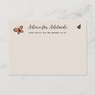 Fall Harvest Baby Shower Advice Tilläggskort