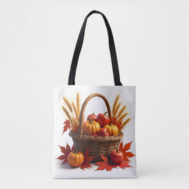 Fall Harvest Basket 1 Tygkasse (Framsida)
