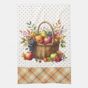 Fall Harvest Basket Kitchen Towel Kökshandduk