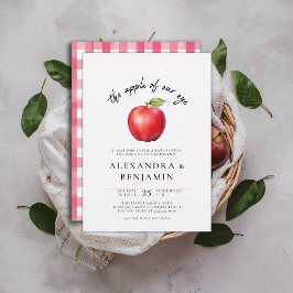 Fall Harvest Coed Rustic Modern Apple Baby Shower Inbjudningar