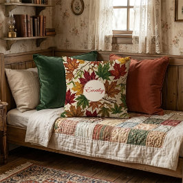 Fall Harvest Foliage Cushion Kudde