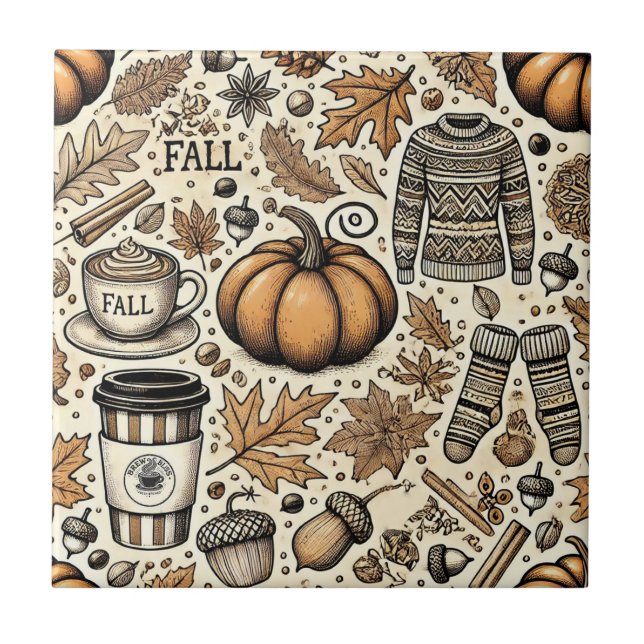Fall Harvest Kakelplatta (Framsidan)