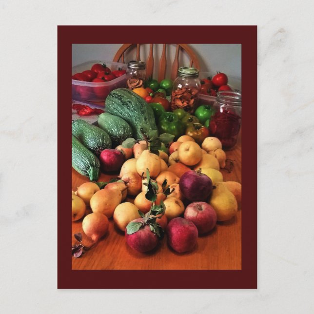 Fall Harvest-postkort Helg Vykort (Framsida)