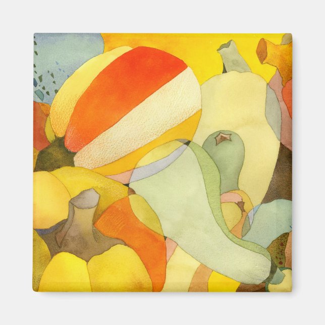 Fall Harvest Time Pumpkins Magnet (Framsidan)