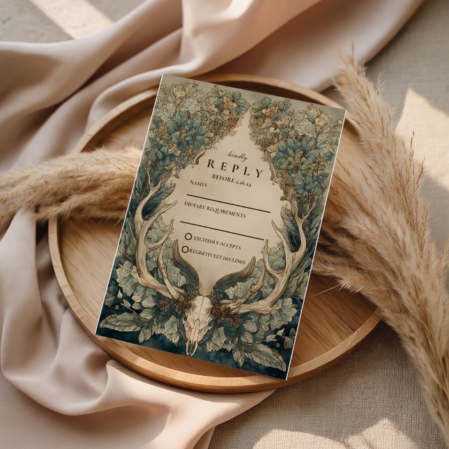 Fall Harvest Woodland Wedding OSA Kort (Skapare uppladdad)