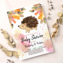 Fall Hedgehog lite babydusch