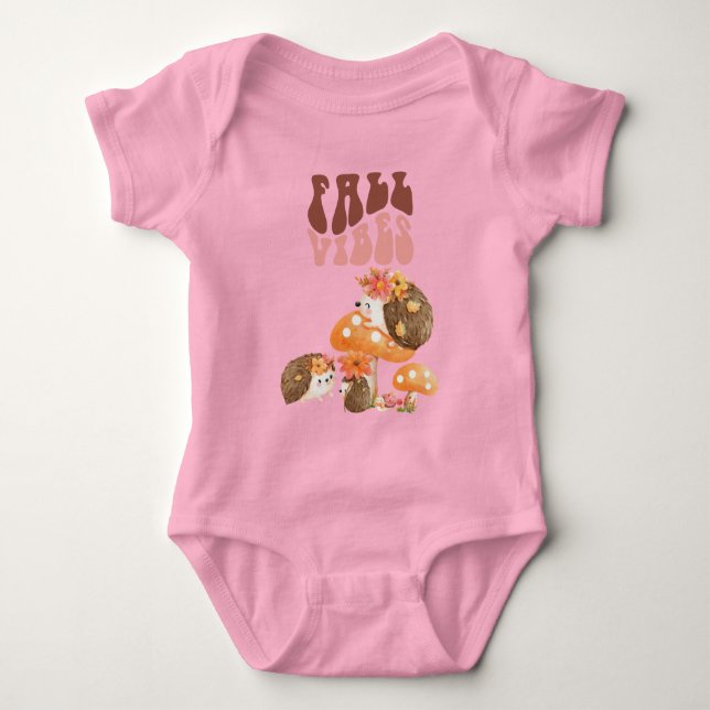 Fall Hedgehogs T Shirt (Framsida)