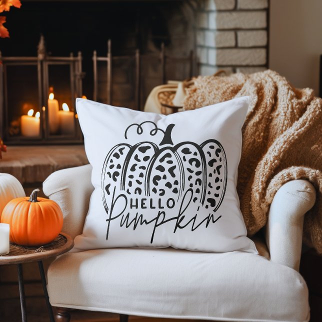 Fall Hej Pumpkin Kudde (Hello Pumpkin Decorative Throw Pillow)