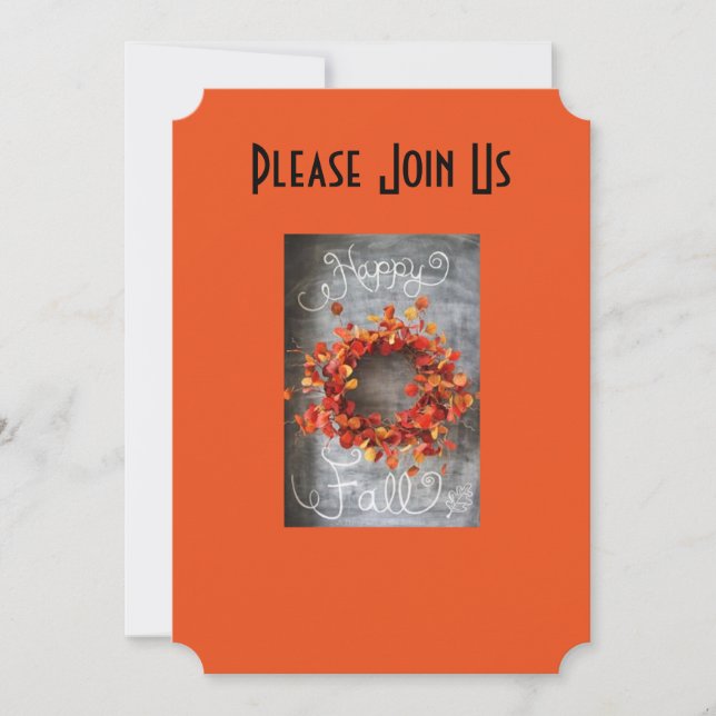 FALL HELGDAG INBJUDAN FÖR ALLA HÄNDELSER (Framsida)