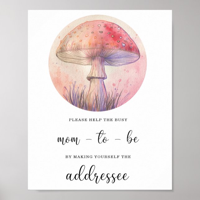 Fall Hjälp Busy Mamma till Be Adress och Kuvert Poster (Framsidan)