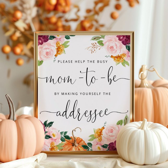 Fall Hjälp Busy Mamma till Be Adress och Kuvert Poster (Skapare uppladdad)