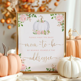 Fall Hjälp Busy Mamma till Be Adress och Kuvert Poster