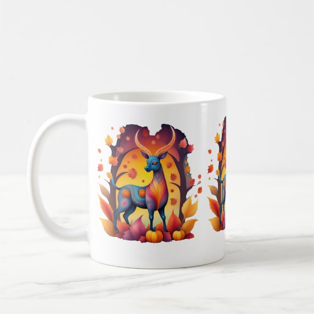 Fall Hjort Alebrije Kaffemugg (Vänster)
