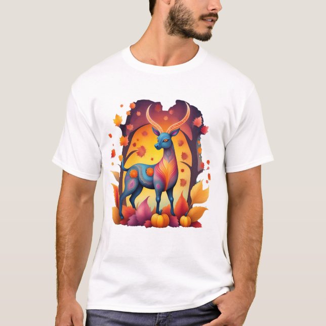 Fall Hjort Alebrije T Shirt (Framsida)