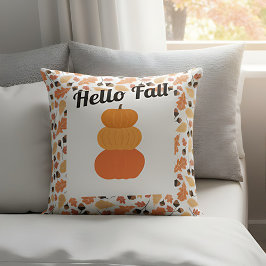 Fall Home Decor with Pumpkins and Höst löv Kudde