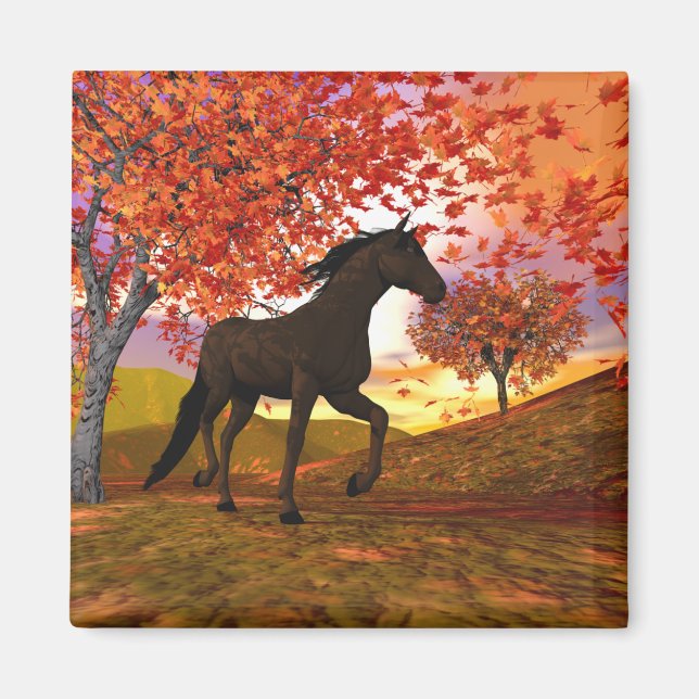 Fall Horse Magnet (Framsidan)