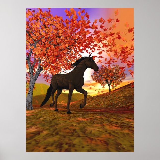 Fall Horse Poster (Framsidan)