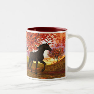Fall Horse Två-Tonad Mugg