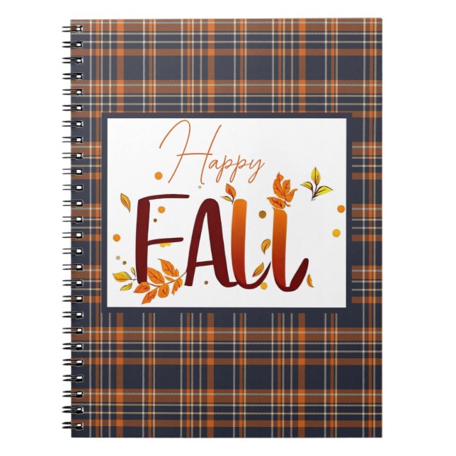 Fall/höst/löv/betald Anteckningsbok (Framsidan)