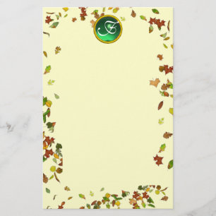 FALL/HÖST LÖV EMERALD GEMSTONE MONOGRAM BREVPAPPER