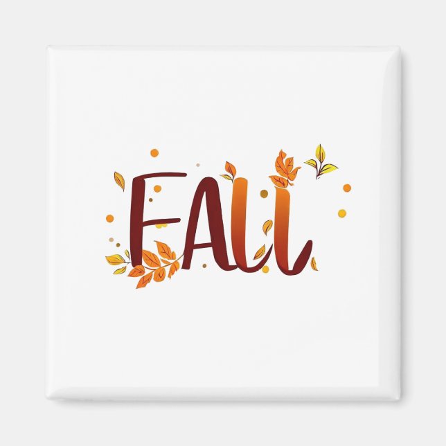 Fall/Höst/Löv Magnet (Framsidan)