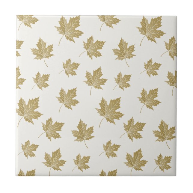 Fall Höst löv Mönster. Keramiska plattor för lantb Kakelplatta (Framsidan)