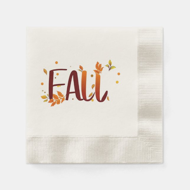 Fall/Höst/Löv Pappersservett (Framsidan)