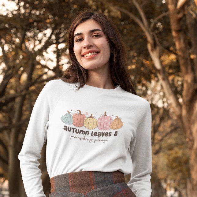 Fall Höst löv & Pumpkins T Shirt (Skapare uppladdad)
