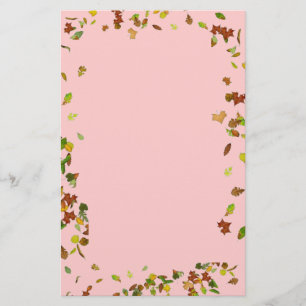 FALL / HÖST LÖV,Rosa Brevpapper