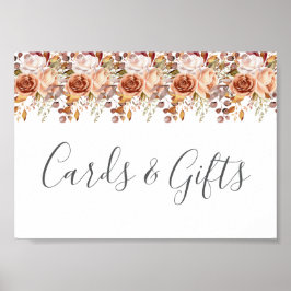 Fall Höst löv Rustic Land Boho Bröllop Poster