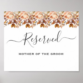 Fall Höst löv Rustic Land Boho Bröllop Poster