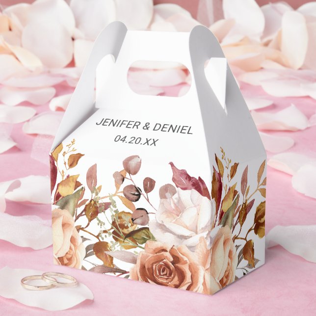 Fall Höst löv Rustic Land Boho Bröllop Presentaskar (Bröllop)