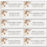 Fall Höst löv Rustic Land Guest Adress Klistermärken<br><div class="desc">Elegant Rustic land faller bröllopsinbjudan till gästadressetiketter med brunt,  rött,  orange,  grönt eucalyptus löv. Kontakta mig om du behöver hjälp med anpassning eller om du behöver någon annan produkt med den här designen.</div>