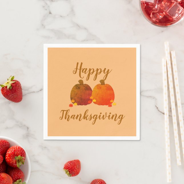 Fall/höst/Pumpkin/Thanksgiving Napkins Pappersservett (Insitu)
