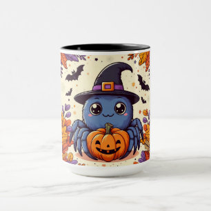 Fall/höst/spinder/häxa/halloween Mugg