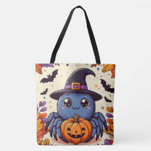 Fall/höst/spinder/häxa/halloween Tygkasse