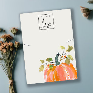 Fall Höstpunktspumpning Logotyp Necklace-Visning Visitkort