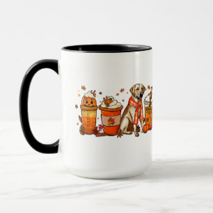 Fall Hund Coffee Mugg, Labrador Hund, Fall Vibes Mugg
