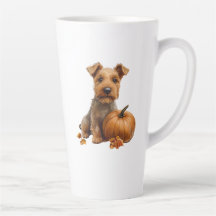 Fall Hund Latte Mugg